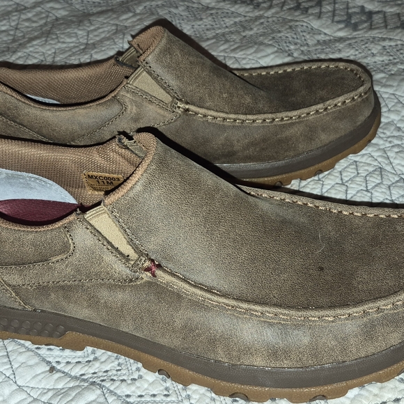 Twisted X Men's Tan Slip-On Loafers - Picture 2 of 3